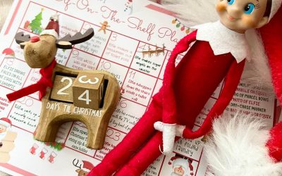 FREE Elf On The Shelf Planner printable with Elf and a Reindeer Advent Countdown.