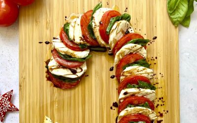 Christmas Caprese Candy Cane