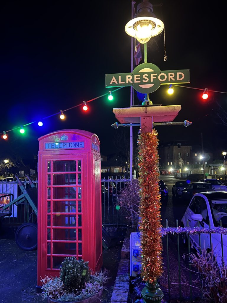 Platform Decorations At Alresford Station